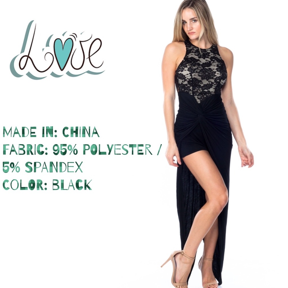 NWT GLAMOROUS SKORT SKIRTED MAXI DRESS